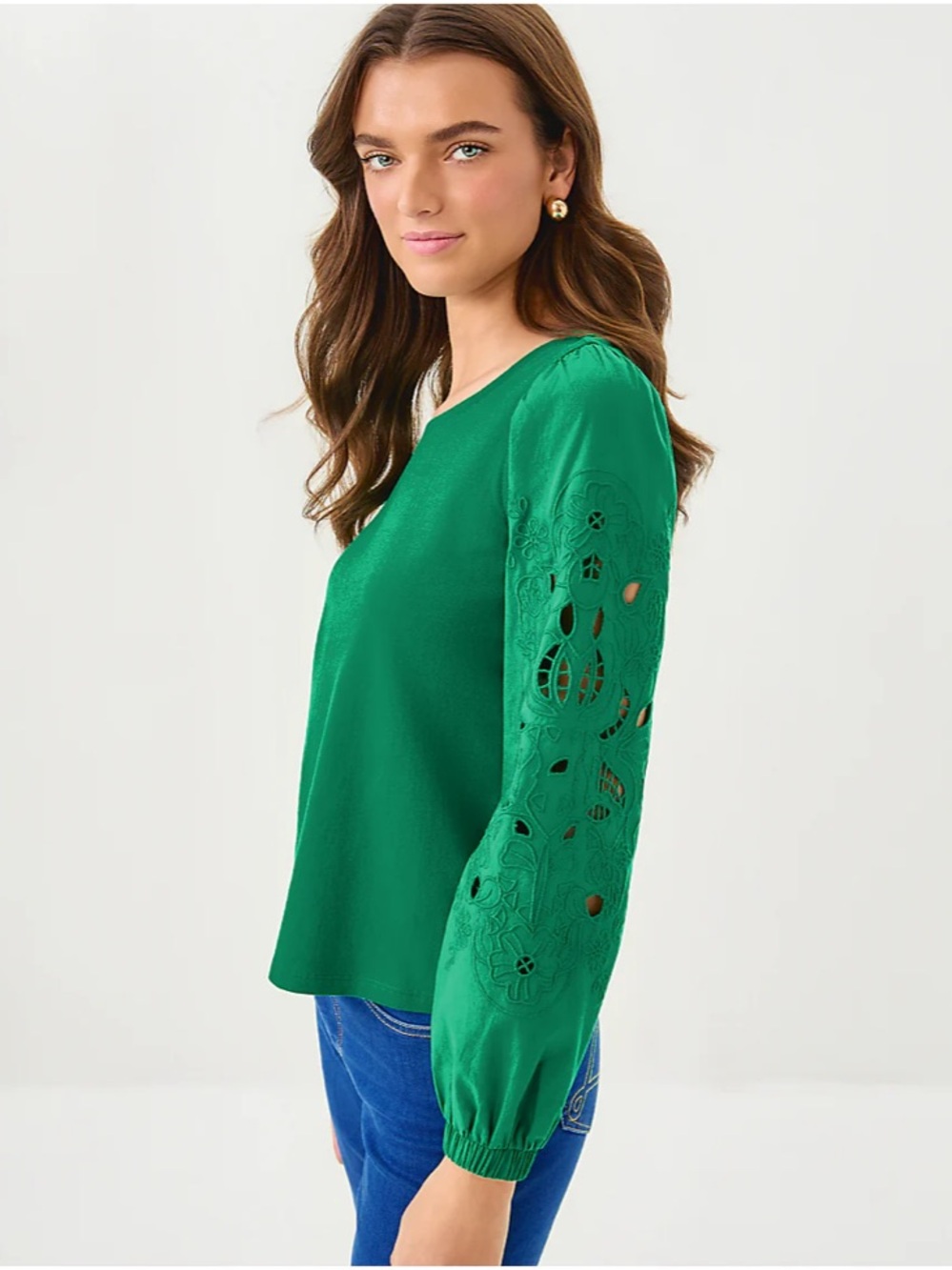 Lilly Pulitzer
ISLEY KNIT TOP, FIDDLE LEAF GREEN NWT XL - Picture 3 of 10